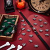 SUNNYCLUE 32Pcs 2 Colors Alloy Rhinestone Slide Charms FIND-SC0010-38-4