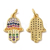 925 Sterling Silver Micro Pave Cubic Zirconia Pendants STER-I010-33G-1