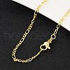 Brass Figaro Chains Necklace for Women NJEW-P265-28G-1