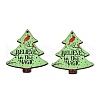 Printed Poplar Wood Pendants FIND-N005-74T-1