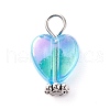 Eco-Friendly Transparent Acrylic Charms PALLOY-JF00749-01-4