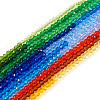  10 Strands 10 Colors Transparent Glass Beads Strands GLAA-TA0001-77-13