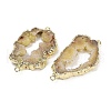 Dyed Natural Druzy Agate links G-R012-05G-07-2