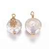Natural Cultured Freshwater Pearl Pendants PEAR-I005-13-3