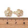 Brass Micro Pave Cubic Zirconia Pendants KK-Z112-17G-3