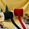 Yilisi 25 Yards 2 Colors Christmas Single Face Velvet Ribbon OCOR-YS0001-10-4