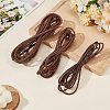 ARRICRAFT 7.5M 3 Styles Round Braided Leather Cord OCOR-AR0001-68-4