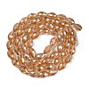 Transparent Electroplate Glass Beads Strands EGLA-N013-T10mm-B21-2