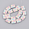 Printed Glass Beads GLAA-N008-01E-2