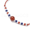 Independence Day Glass Seed Beads Braided Bead Bracelets BJEW-MZ00179-03-4