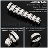 DICOSMETIC 16Pcs 8 Size 316 Stainless Steel Grooved Finger Ring for Men Women RJEW-DC0001-09A-4