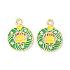 Christmas Alloy Enamel Pendants ENAM-D047-17G-01-2