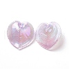UV Plating Rainbow Iridescent Acrylic Pendants OACR-C003-08D-2