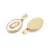 Brass & Shell Pendants KK-N254-208G-2