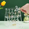Acrylic Earring Display Stands EDIS-WH0030-01-3