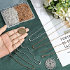 SOFPLATE 30Pcs 2 Colors Iron Ball Chain Necklace Making MAK-SP0001-06B-3