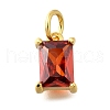 925 Sterling Silver Pave Clear Cubic Zirconia Charms STER-V001-02G-01-1
