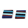 Opaque Resin & Walnut Wood Pendants RESI-N039-12-3