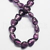 Handmade Silver Foil Glass Beads FOIL-R050-20x13mm-18-1