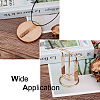 Resin & Walnut Wood Big Pendants RESI-TAG0001-02-7