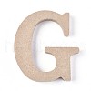 Letter Unfinished Wood Slices DIY-WH0162-62G-1