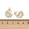 Brass Micro Pave Cubic Zirconia Pendants KK-S526-25G-3