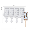 Food Grade DIY Rectangle Ice-cream Silicone Molds DIY-D062-08B-7