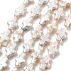 Natural Baroque Keshi Pearl Beads Strands PEAR-P064-13A-01A-2