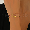Elegant Stainless Steel Box Chain Double-layer Bracelets LH8977-3