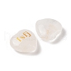 Natural Quartz Crystal Heart Engraving MBTI Figurines Statues for Home Office Desk Decorations X1-G-K353-05G-2