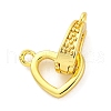 Brass Fold Over Clasps KK-Z078-38G-1