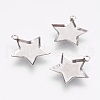 Tarnish Resistant 304 Stainless Steel Pendant Cabochon Settings STAS-I097-055-17P-1