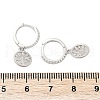 S925 Sterling Silver Micro Pave Clear Cubic Zirconia Hoop Earrings for Women EJEW-G427-01P-01-5