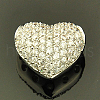 Brass Cubic Zirconia Pendants ZIRC-D007-1P-1