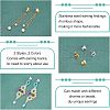Unicraftale Rhombus 32Pcs 4 Styles 304 Stainless Steel Stud Earring Findings STAS-UN0022-84-4