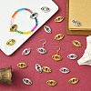 30Pcs 2 Colors Tibetan Style Alloy Bead Frame TIBE-YW0001-63-5