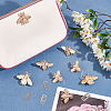 WADORN 8 Sets 4 Style Bee Theme Zinc Alloy Bag Decorative Clasps PURS-WR0001-20-4