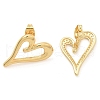 Rack Plating Brass Stud Earrings for Women EJEW-C125-20G-4