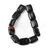 Dyed Natural Blue Tiger Eye Beads Strands G-S386-A07-3