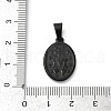 Ion Plating(IP) 201 Stainless Steel Pendants STAS-O111-05B-3