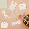  150Pcs 3 Styles Paper Hair Clip Display Cards CDIS-NB0001-37-6