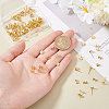 Unicraftale 50Pcs 201 Stainless Steel Flat Round Stud Earring Findings STAS-UN0060-69-2