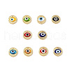Handmade Lampwork Evil Eye Pendants ZIRC-L102-15G-1