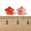 Two-tone Opaque Acrylic Bead Caps OACR-G034-07E-3