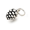 925 Sterling Silver Pinecone Charms STER-D306-07AS-2