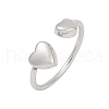 304 Stainless Steel Adjustable Open Cuff Rings RJEW-Z091-03P-2