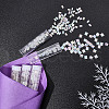  528Pcs 2 Style 2-Hole Transparent Glass Seed Beads SEED-NB0001-52-5