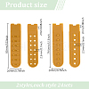 DELORIGIN 48 Sets 2 Styles Plastic Cap Snap Buckle Replacement Repair Strap with 7 Holes FIND-DR0001-43C-2