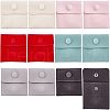  12Pcs 6 Colors Square Velvet Jewelry Bags TP-NB0001-25-1