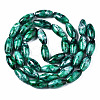 Baking Painted Glass Beads Strands DGLA-S115-22x10mm-S59-2